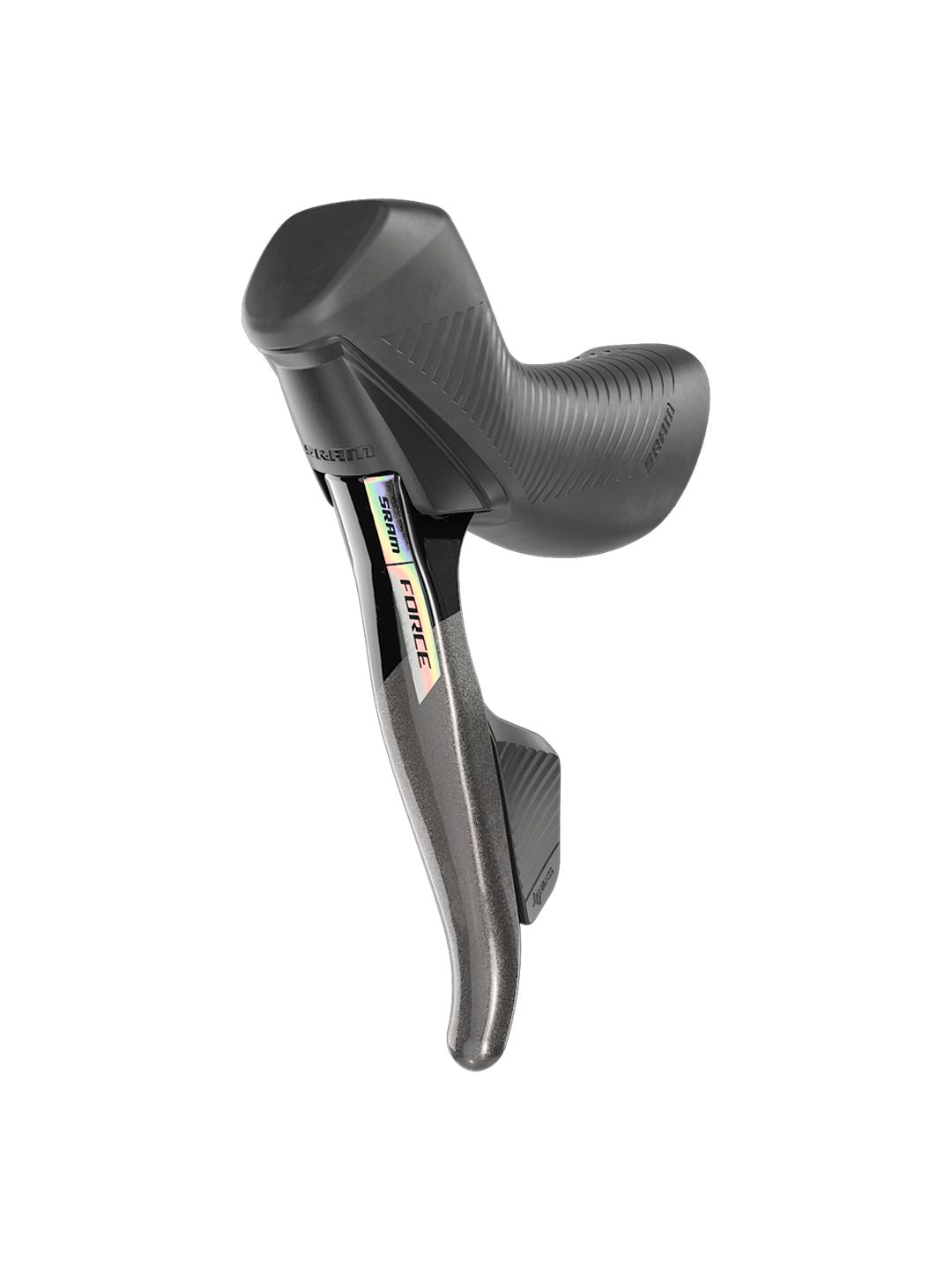 SRAM Force AXS HRD eTap Shift/Brake Lever Hydraulic Disc Brake Caliper - Left/Front Flat Mount 20mm Offset Iridescent Gray/Blk D2