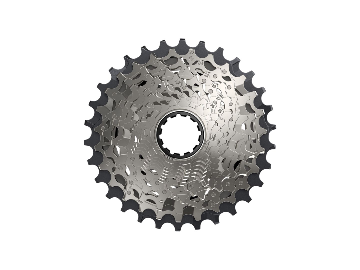 SRAM Force AXS XG-1270 Cassette - 12-Speed 10-30t Silver For XDR Driver Body D1
