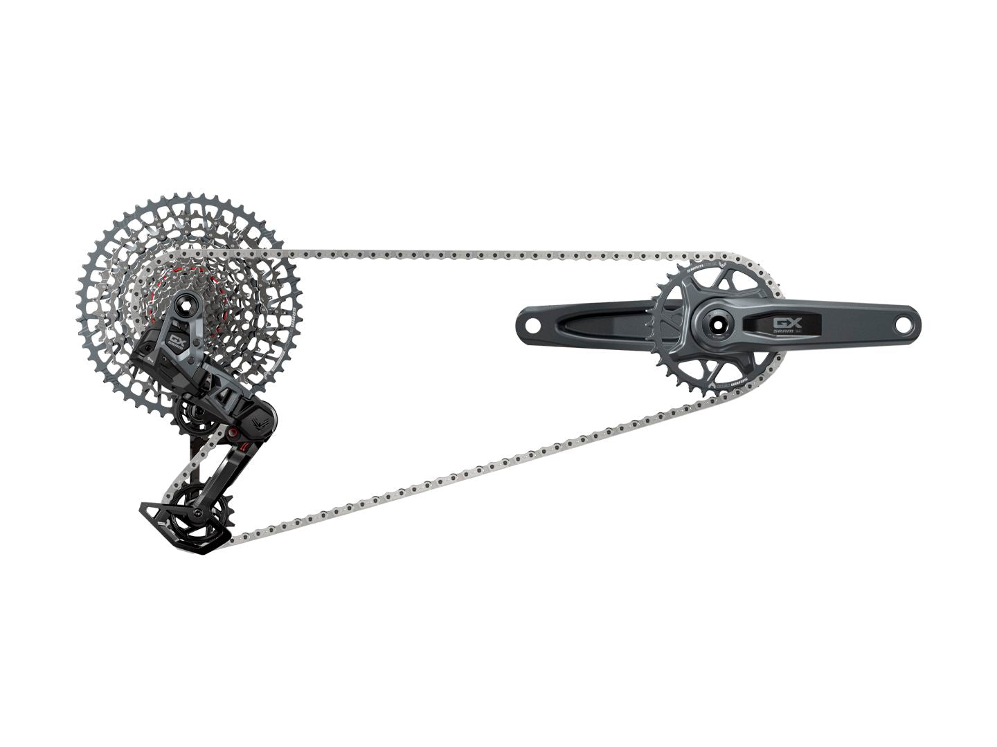 SRAM GX T-Type Eagle Transmission Groupset - 170mm Crank 32t Chainring AXS POD Controller 10-52t Cassette Rear Derailleur Chain