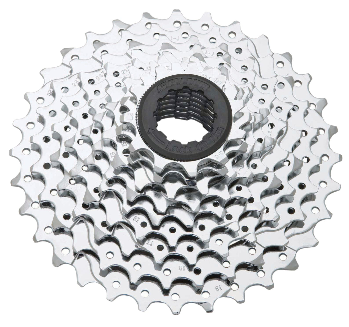 SRAM PG-950 Cassette - 9 Speed 11-34t Silver