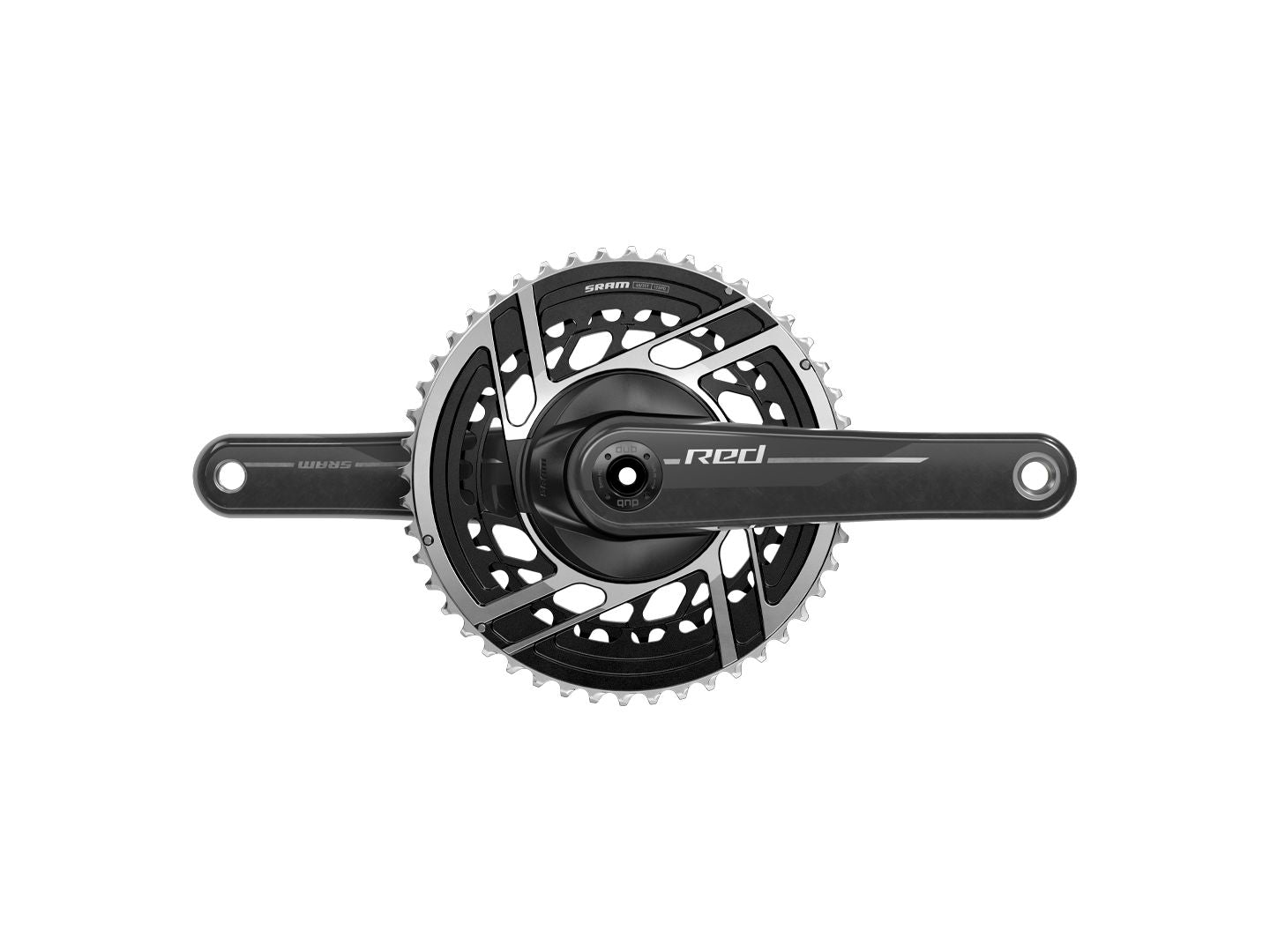 SRAM RED Crankset - 172.5mm 2x 12-Speed 50/37t 8-Bolt Direct Mount DUB Spindle Interface Natural Carbon E1
