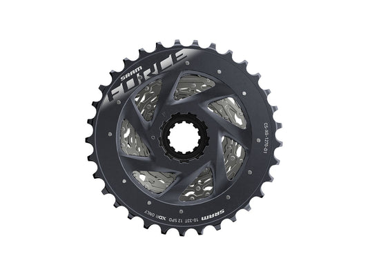 SRAM Force AXS XG-1270 Cassette - 12-Speed 10-33t Silver For XDR Driver Body D1