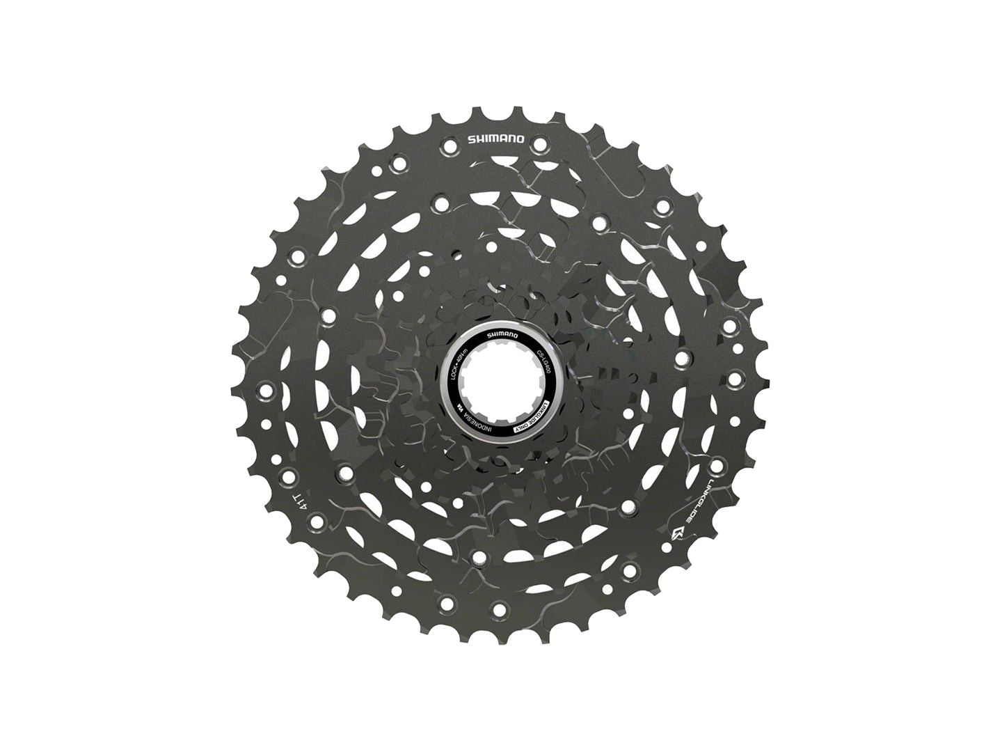 Shimano CUES CS-LG400-9 Cassette - 9-Speed 11-41t LINKGLIDE Black
