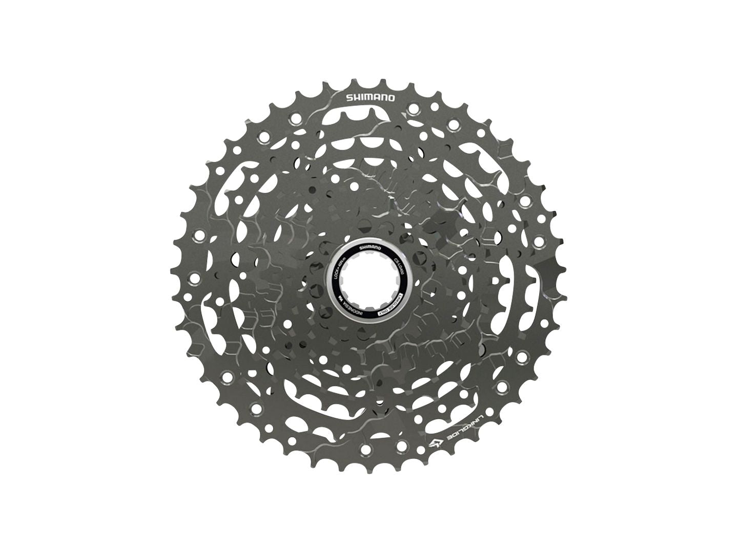 Shimano CUES CS-LG400-10 Cassette - 10-Speed 11-48t LINKGLIDE Black