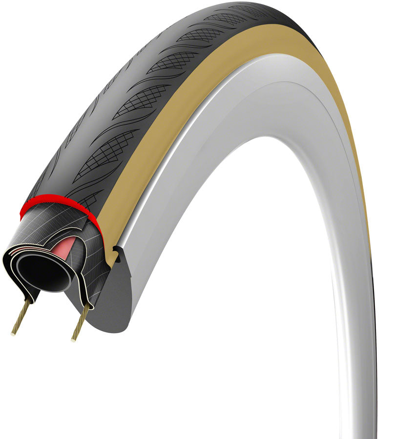 Vittoria Rubino V Tire - 700 x 30 Clincher Folding BLK/Tan 1C Graphene + Silica G2.0