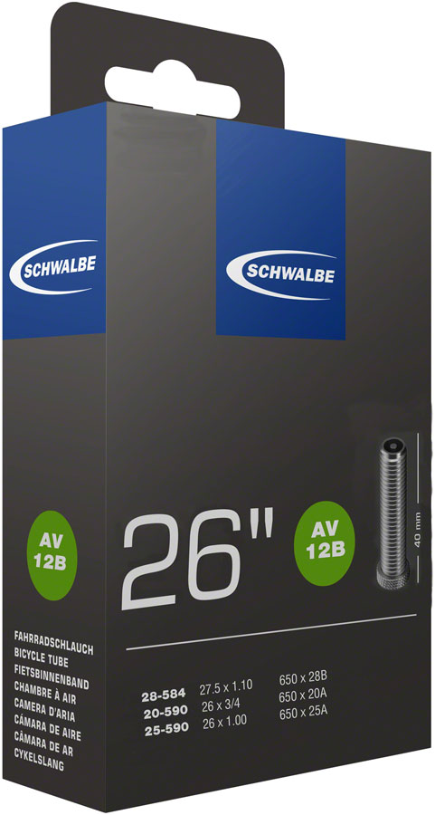 Schwalbe Standard Tube - 26 x 0.75 - 1/650 x 20-23mm 40mm Schrader Valve