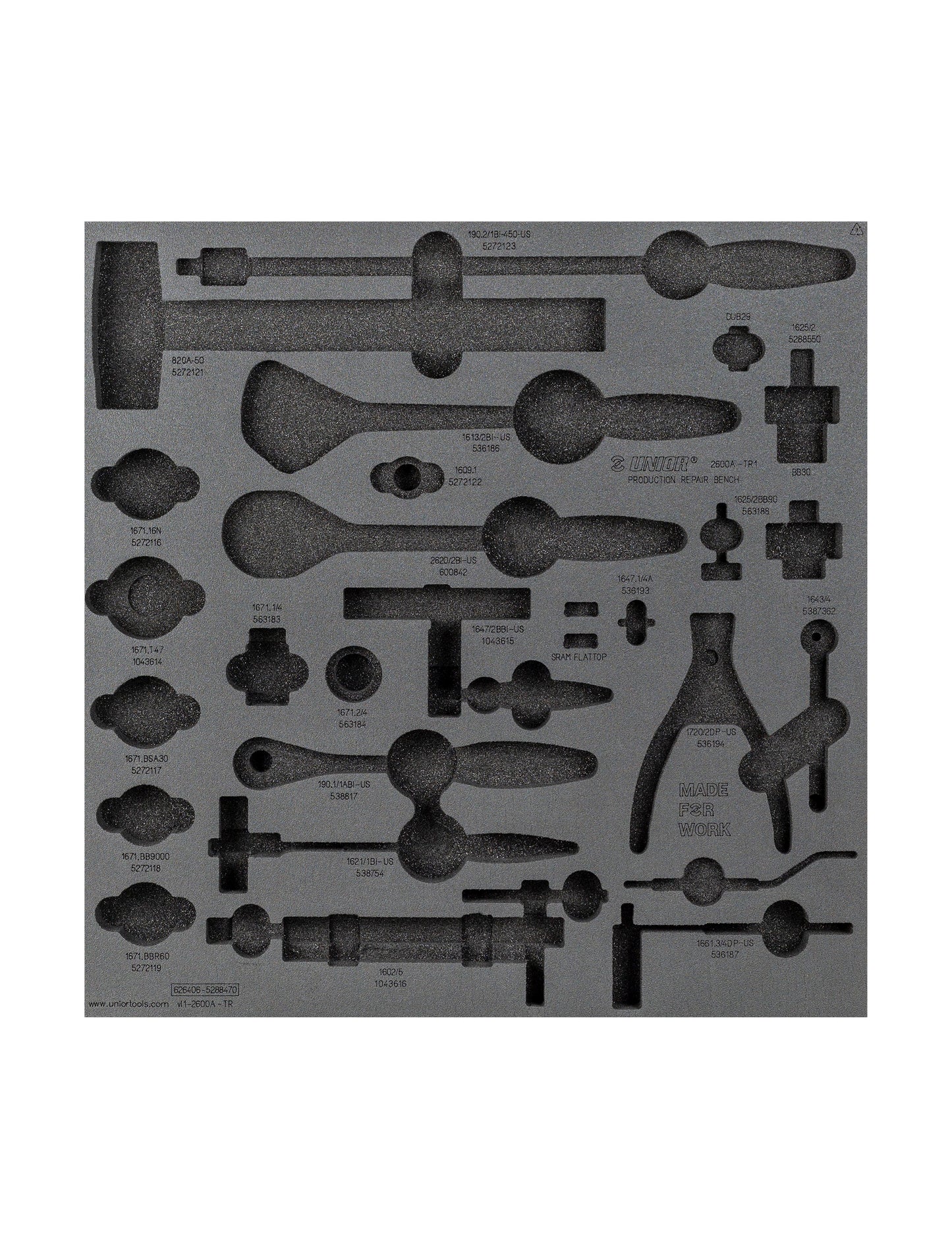 Unior Drawer Foam Insert Production 1 Tool