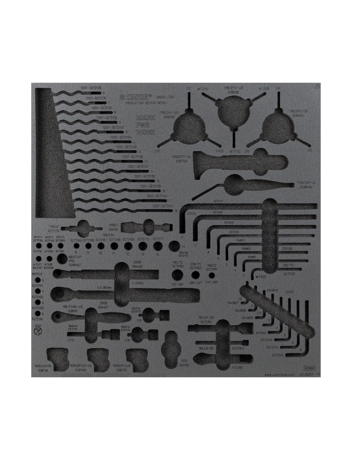 Unior Drawer Foam Insert Production 3 Tool