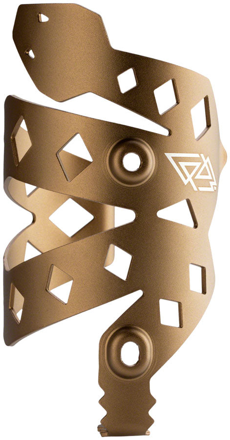 PDW Rattlesnek Kej Water Bottle Cage - Desert Gold Left Opening