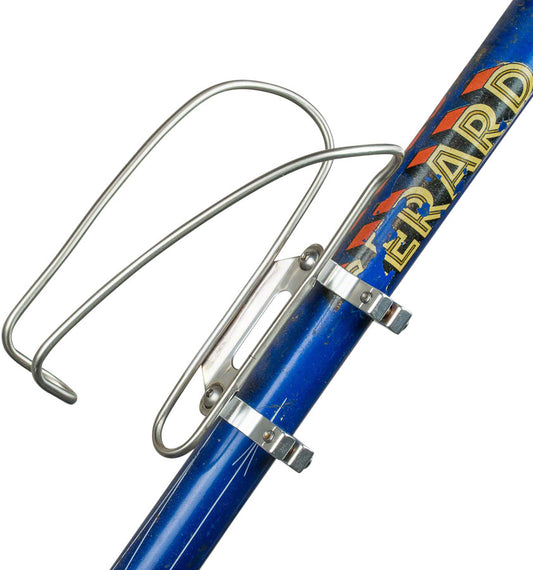 Velo Orange Hinged Water Bottle Cage Clamps - 28.6mm Silver