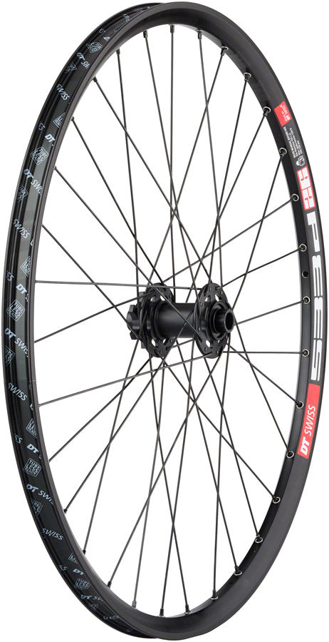 Quality Wheels Bear Pawls / DT Swiss E593 Front Wheel - 26" 15 x 100mm 6-Bolt BLK 32H