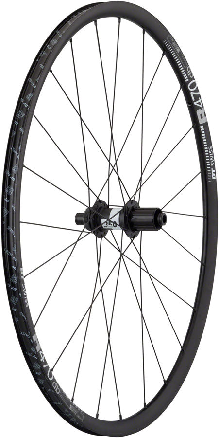 Quality Wheels DT 350/DT R470db Rear Wheel - 700 12 x 142mm Center-Lock HG 11 MTN Road BLK 24H