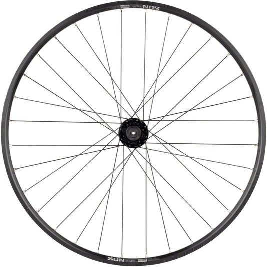 Quality Wheels Value Double Wall Series Disc Rear Wheel - 27.5" QR x 135mm 6-Bolt/Rim HG BLK 32H