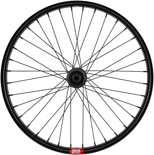 Stolen Rampage Pro Street Front Wheel - 20" 3/8" x 100mm Brakeless Black