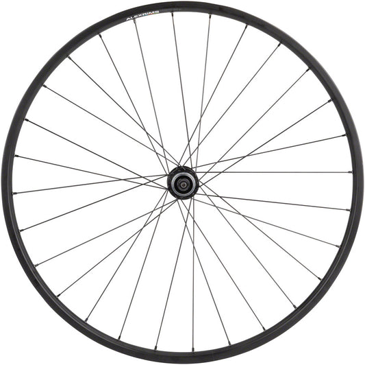 Quality Wheels Value Double Wall Series Disc Front Wheel - 650b QR x 100mm Center-Lock BLK 28H