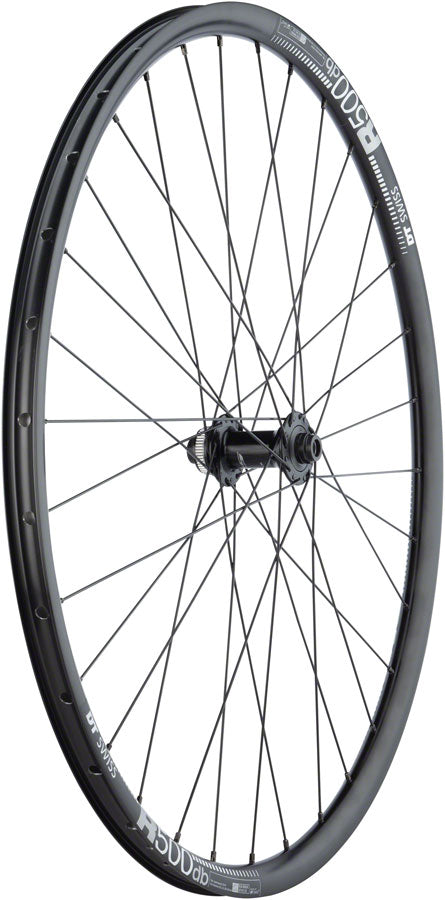 Quality Wheels 105/DT R500 Disc Front Wheel - 700 12 x 100mm Center-Lock BLK 32H