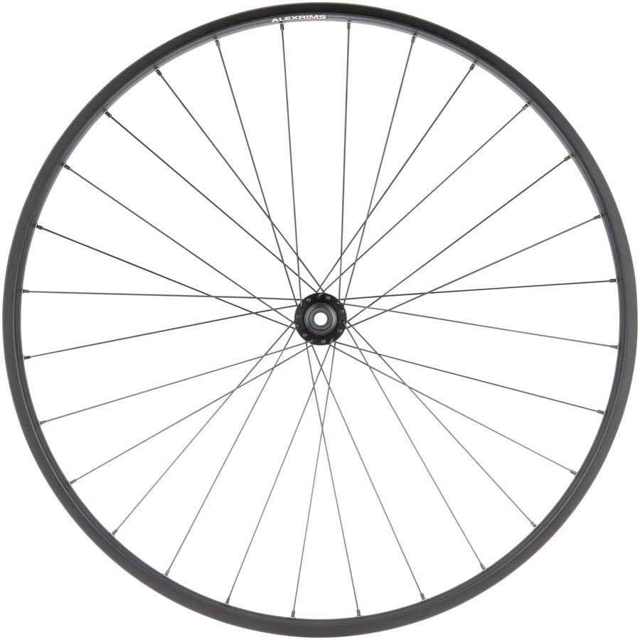 Quality Wheels Value Double Wall Series Disc Front Wheel - 700 12 x 100mm Center-Lock BLK 28H