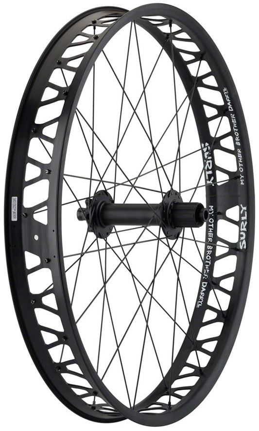Quality Wheels Bear Pawls / Other Brother Darryl Rear Wheel - 26" Fat 12 x 197mm 6-Bolt HG 11 MTN BLK 32H