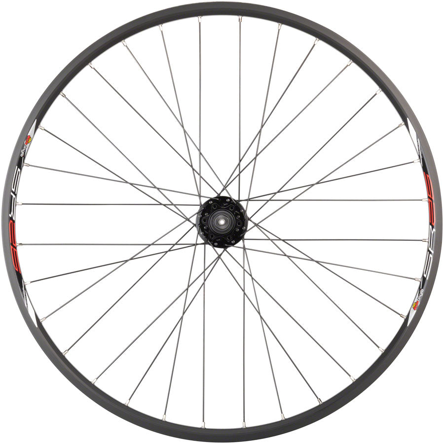 Quality Wheels Value Double Wall Series Disc Front Wheel - 26" QR x 100mm 6-Bolt BLK Clincher