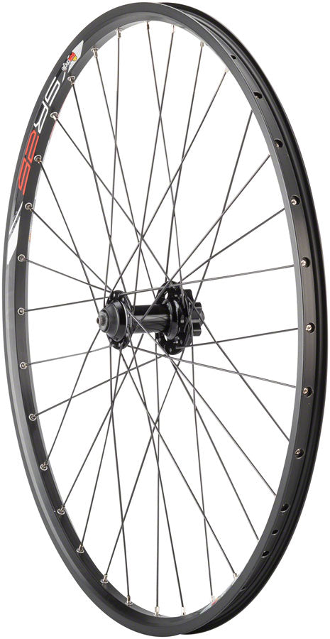 Quality Wheels Value Double Wall Series Disc Front Wheel - 26" QR x 100mm 6-Bolt BLK Clincher