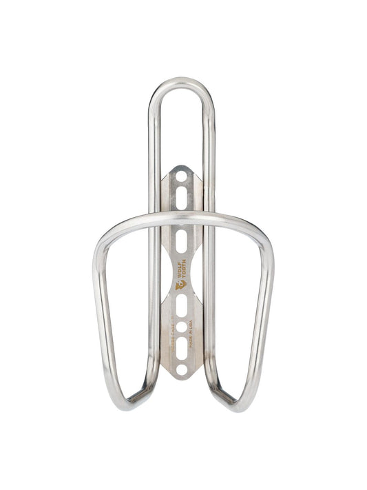 Wolf Tooth Morse Bottle Cage - Titanium Silver