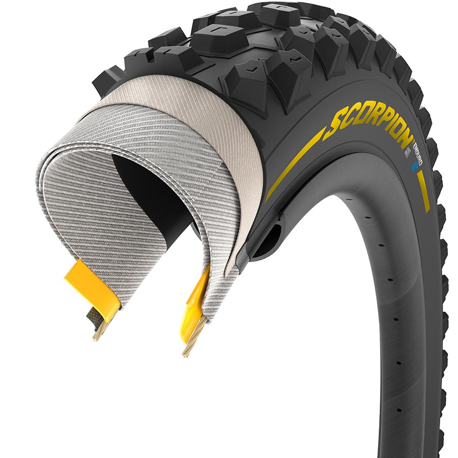 Pirelli Scorpion Enduro S Tire - 29 x 2.4 Tubeless Folding YLW Label Team Edition HardWall SmartGrip Gravity