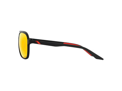 100% Kasia Black/HiPER Red Lens Eyewear