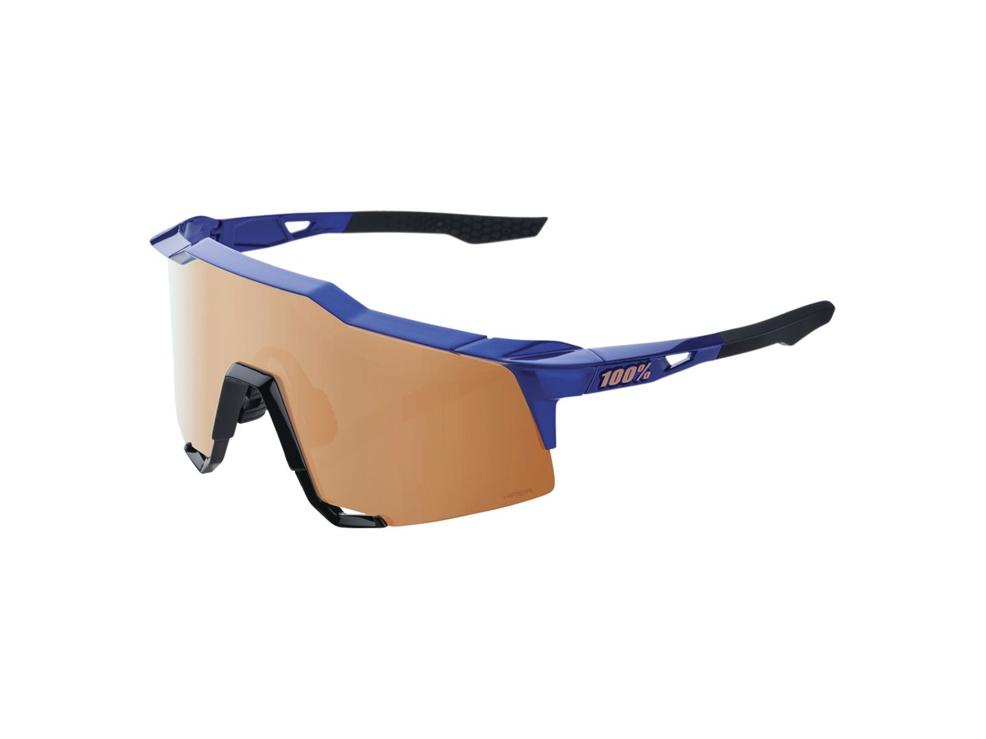 100% Speedcraft Sunglasses HiPER Blue/Copper Brown Eyewear