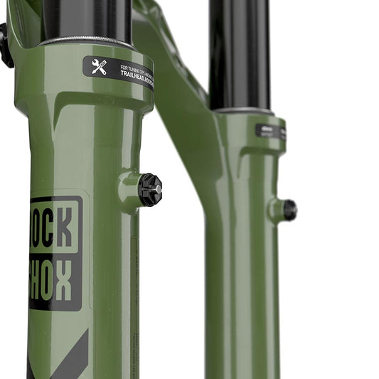 RockShox Lyrik Ultimate Charger 3 RC2 Suspension Fork - 27.5" 160 mm 15 x 110 mm 44 mm Offset Green D1