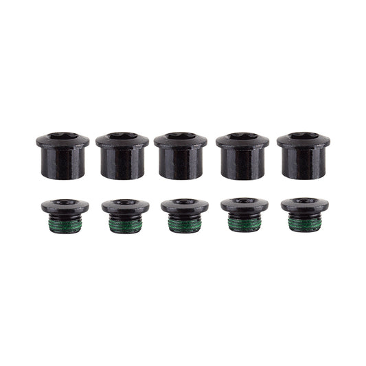 SRAM Road Double Chainring Aluminum Boltset 10 pieces BLK also fits SRAM Omnium Cranks