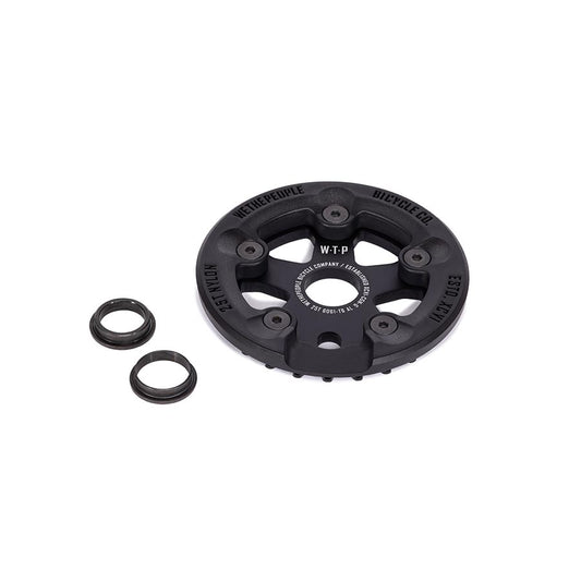 We The People Paragon Guard Combo Chainring Teeth: 25 6061-T6 Aluminum Black Set