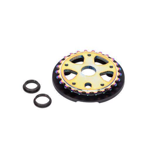 We The People Paragon Guard Combo Chainring Teeth: 25 6061-T6 Aluminum Multicolor Set