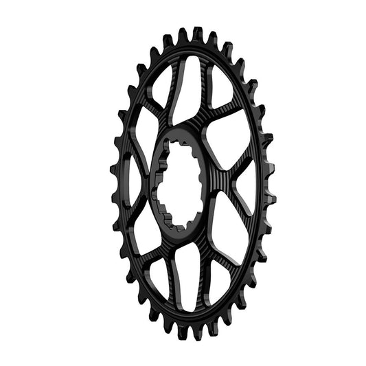 Works Components SRAM GXP Direct Mount Chainring Teeth: 34 Speed: 12 BCD: Direct Mount SRAM 3 Bolt Front 7075-T6 Aluminum Black