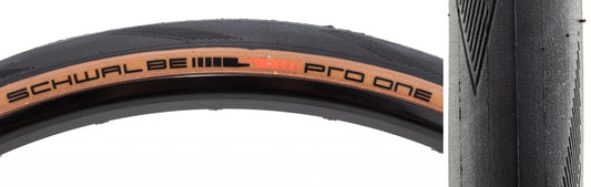 Schwalbe Pro One Tire - 700 x 25 Clincher Folding BLK/Transparent Evolution Super Race Addix Race V-Guard