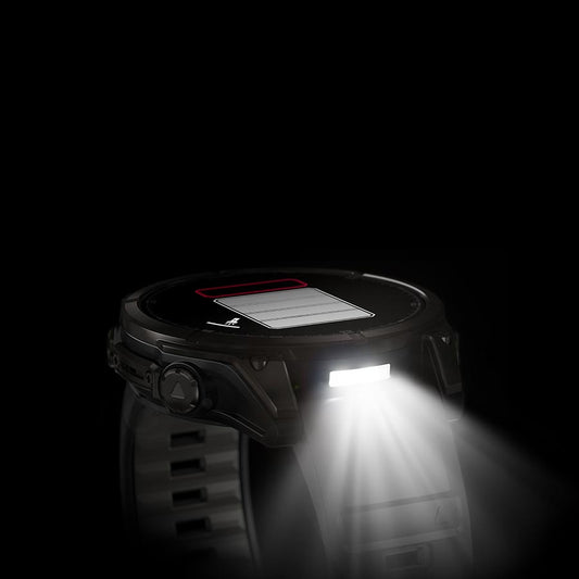 Garmin fenix 8 Smartwatch - 47mm AMOLED Sapphire Carbon Gray DLC Titanium BLK/Pebble Gray Silicone