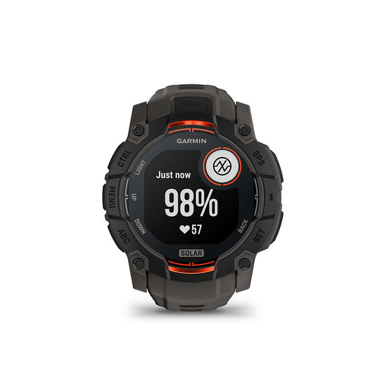 Garmin Instinct 3 GPS Smartwatch - 50mm Solar Black/Charcoal