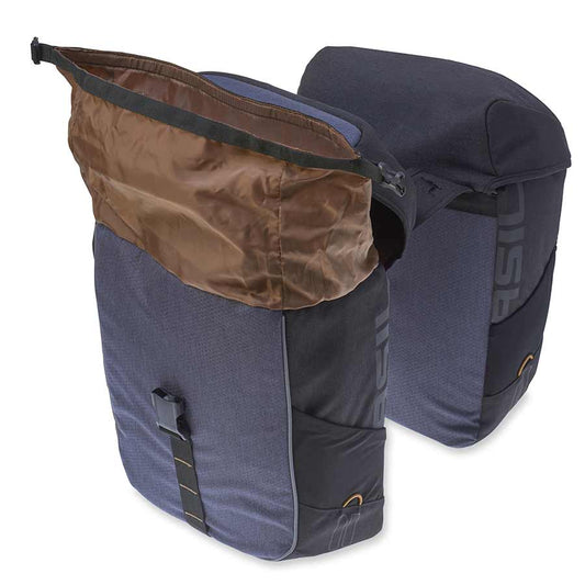Basil Miles Double Bag Pannier 34L Black