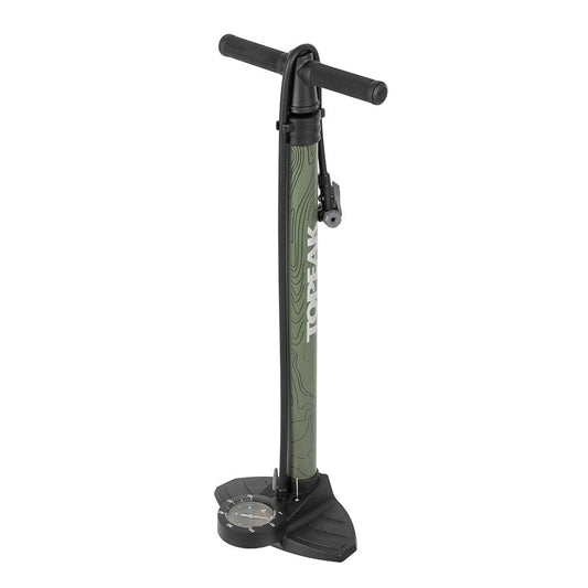 Topeak Joeblow Mountain II Floor Pump - Steel Barrel / Plastic Base 3.5" Gauge 60 Psi /4 Bar Twinhead