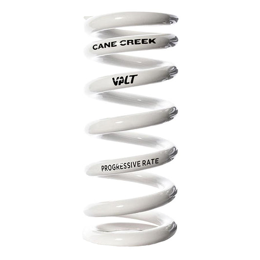 Cane Creek Progressive Rate VALT Lightweight Rear Shock Spring - 45mm x 450-550lbs White