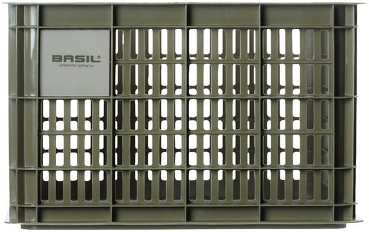 Basil Bicycle Crate M 29.5L Recycled Synthetic Moss Green