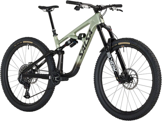 Salsa BLKthorn 145 C XO AXS Transmission Bike - 29" Carbon CoffeeBLK / Sage X-Large
