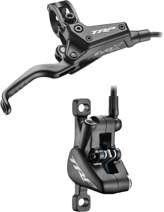 TRP EVO X HD-M9020 Disc Brake Lever - Right/Front Rear 1900mm Hose Post Mount 2-Piston BLK