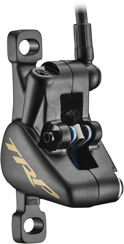 TRP EVO X HD-M9020 Disc Brake Lever - Left/Front Rear 1900mm Hose Post Mount 2-Piston Gold