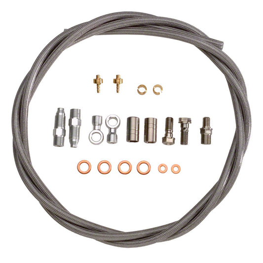 Hope Braided Stainless Steel Hydraulic Brake Hose Fitting Kit - Fits Front Rear For One Brake Universal Compatibility Type 0