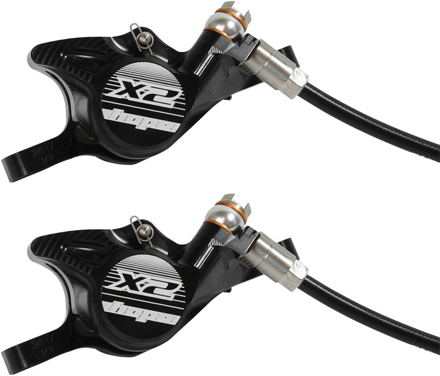 Hope Tech 3 X2 Duo Disc Brake Lever - Left Hand Front Rear Hydraulic Post Mount BLK