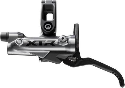 Shimano XTR M9220 Enduro Disc Brake Lever - Left/Front Post Mount 4-Piston Caliper SM-BH90-SBM Hose Finned Metal Pads Gray