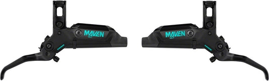 SRAM Maven Ultimate Stealth Expert Disc Brake Kit - Front/Rear Levers Front/Rear Teal Splatter Calipers Adapters Rotors Bleed Kit A1