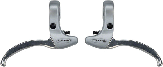 Tektro CL332RS 3-Finger Alloy Linear Pull Brake Lever Set Silver