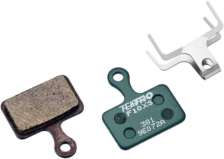 Tektro F10XS Disc Brake Pads - Low Noise Resin Compound For Use With Flat Mount Caliper