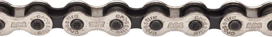ACS Crossfire Chain - Single Speed 1/2" x 1/8" 106 Links Silver
